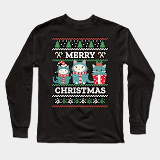 Christmas Cat Lover Christmas Long Sleeve T-Shirt